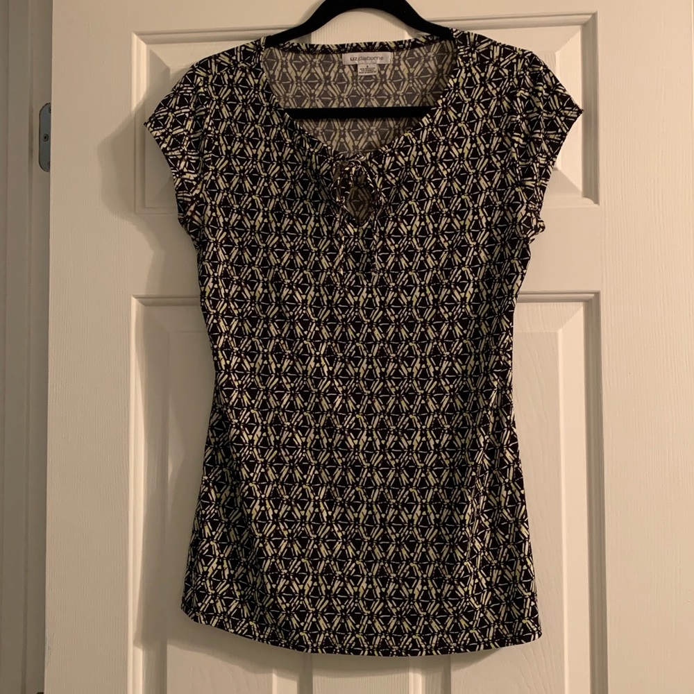 Liz Claiborne tie neck blouse